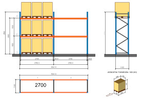 Regały paletowe w zestawach 1