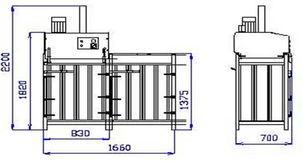 Hydrauliczne prasy do odpadów EKOPACK 100